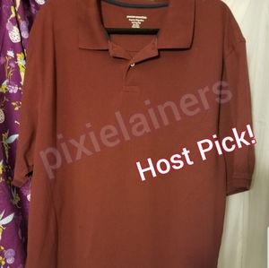 EUC Dark Red Polo from AMAZON Essentials SZ XXL